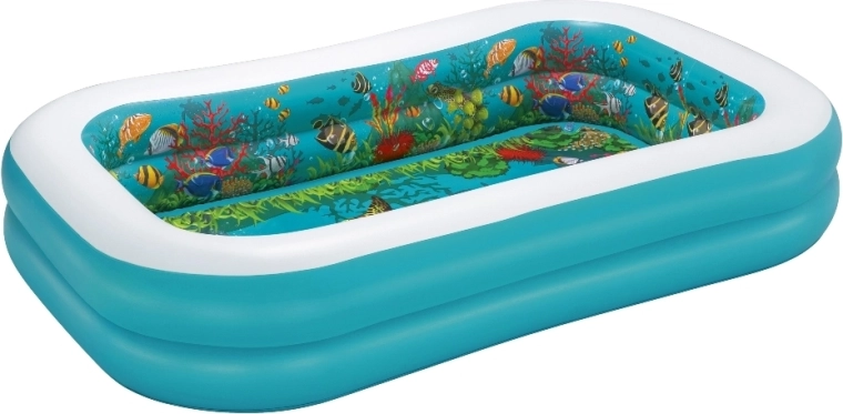 Piscina gonfiabile 3D mondo sottomarino 262 × 175 × 51 cm BESTWAY