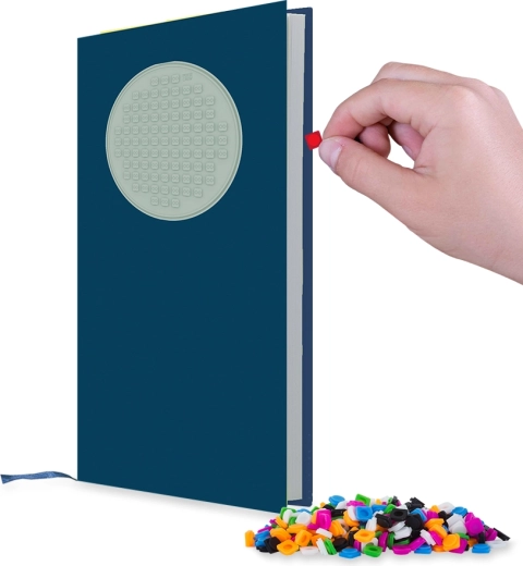 PIXIE CREW diario blu A5 con pannello creativo rotondo