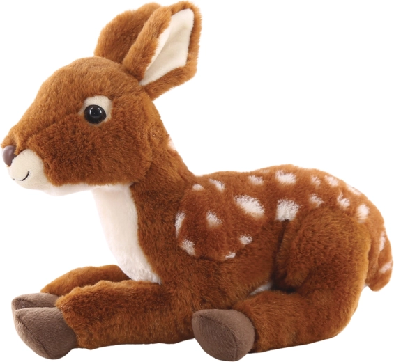 Cerbiatto di peluche sdraiato 31 cm