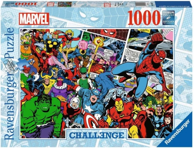 Sfida Ravensburger puzzle Marvel 1000 pezzi