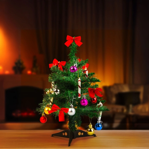 Albero di Natale artificiale con decorazioni, 40 cm