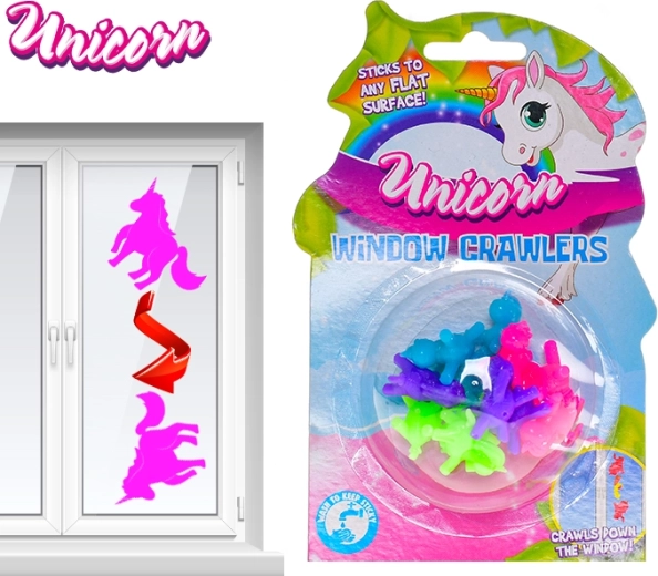 Unicorno arrampicatore per vetro – giocattolo divertente per bambini