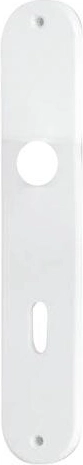 Placca per porta Classic per serratura a scrocco 90 mm, bianca, 10 coppie