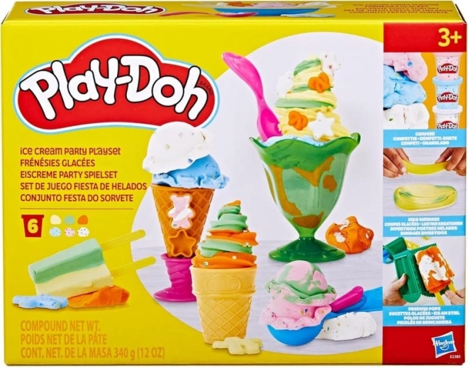Play-Doh Festa del gelato – set creativo per gelati di pasta da modellare