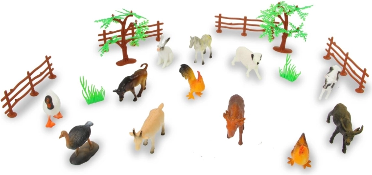 Jamara farm animals – set di animali da fattoria da 20 pezzi