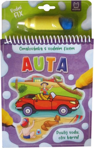 Album da colorare con pennarello ad acqua Auto – dipingi con l’acqua ancora e ancora