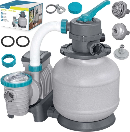 Filtro a sabbia con timer BESTWAY 8,3 m³/h