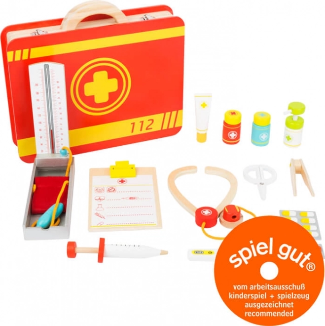 small foot set di soccorso in valigetta – set medico in legno per bambini