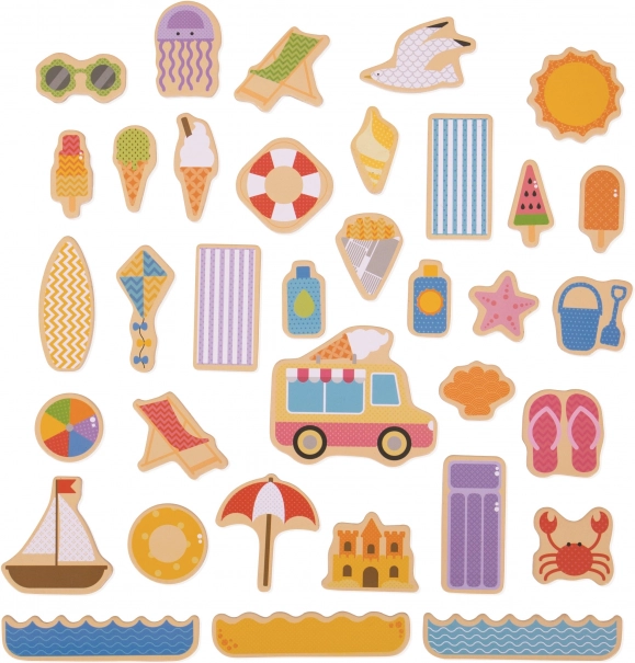 Bigjigs Toys magneti vacanze al mare