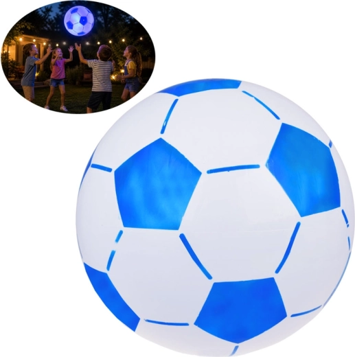 Pallone LED gonfiabile per bambini 45 cm, luminoso blu-rosso