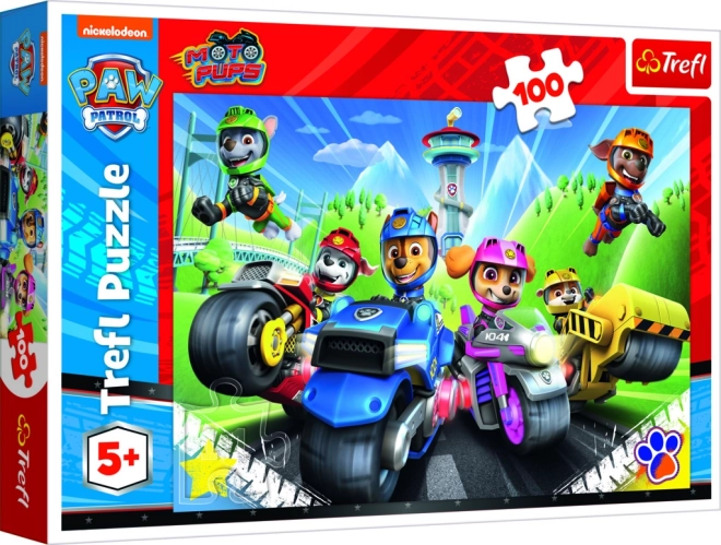 Puzzle 100 pezzi PAW PATROL sulle moto