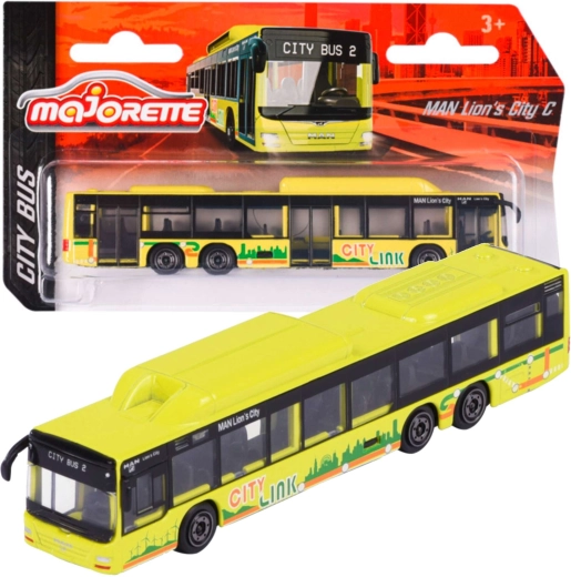 Autobus urbano MAN Lion's City C giallo – modello Majorette