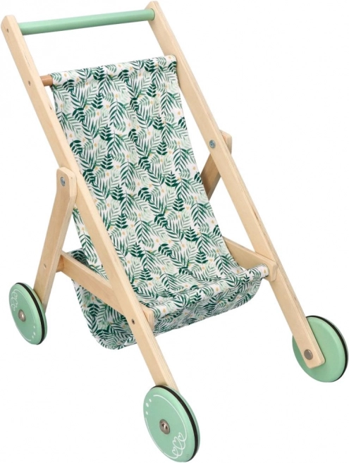 Passeggino per bambole in legno leggero