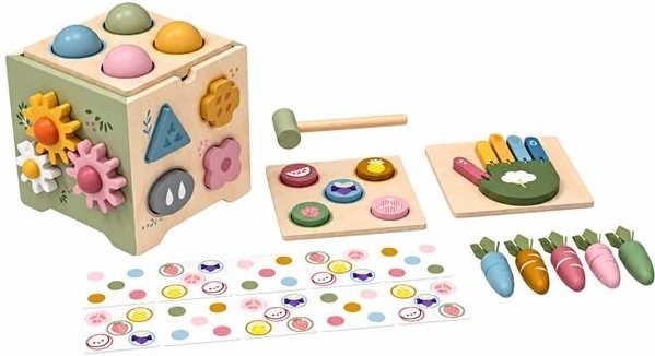 Centro attività Montessori in legno Baby Mix