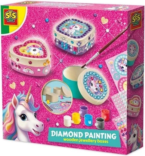 Ses Unicorno – kit creativo per decorare portagioie in legno