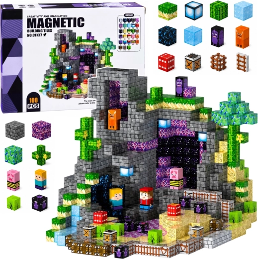 Cubetti pixel magnetici – costruzione da 100 pezzi