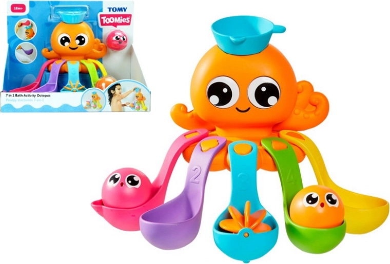 Tomy Toomies polipetto da bagno 7 in 1