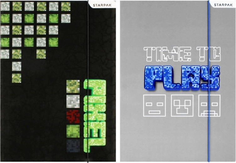 Copriseaderni A4 Minecraft Pixel - 1 pezzo