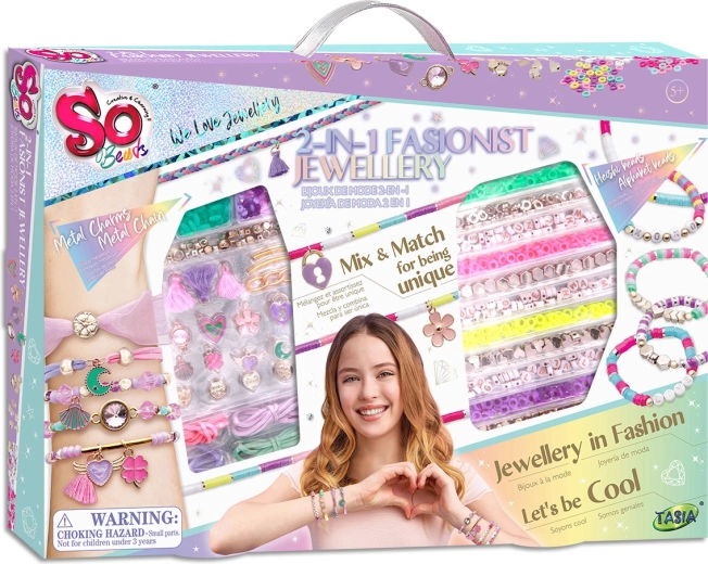 TASIA set di gioielli 2in1 per creare collane e ciondoli