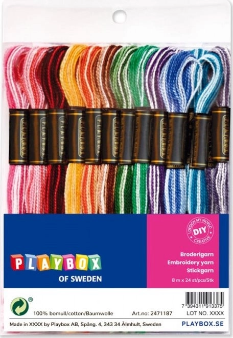 Playbox fili colorati arcobaleno 25 pz
