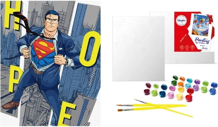 Dipingi con i numeri Warner Bros. Superman: speranza 40 × 50 cm