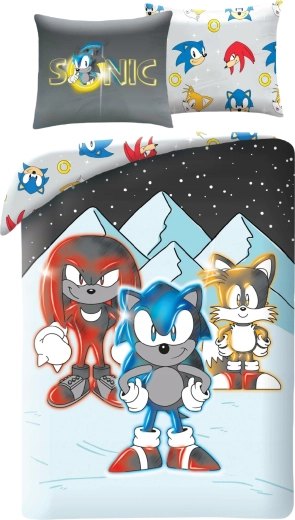 Biancheria da letto per bambini Sonic Friends in microfibra