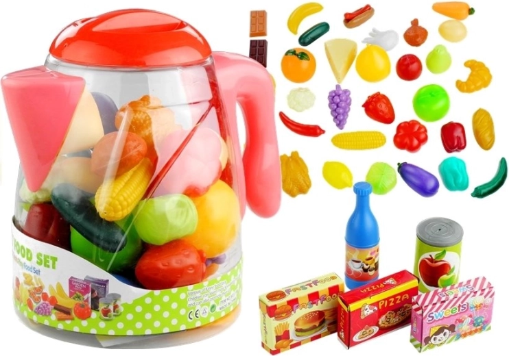 Set di alimenti per bambini in barattolo, frutta e verdura, 50 pezzi