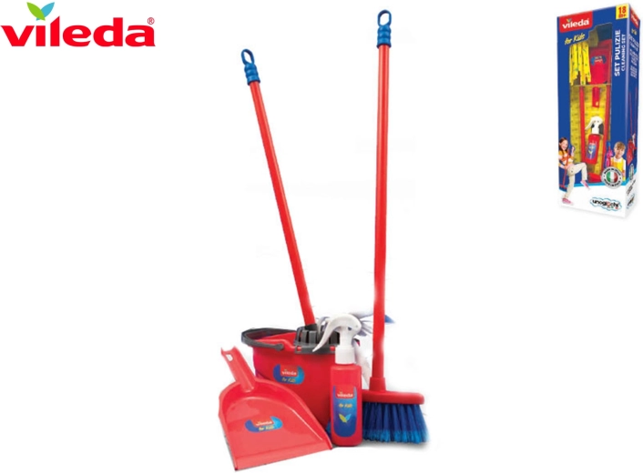 Vileda set piccola aiutante – set di pulizia per bambini