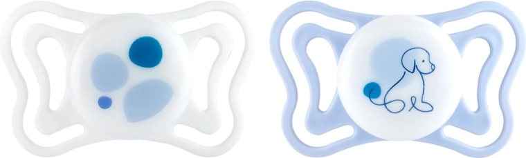 Chicco PhysioForma light ciuccio ortodontico in silicone blu 2–6 mesi, 2 pz