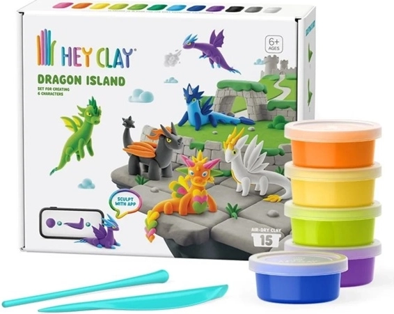 HeyClay isola dei draghi – set creativo di pasta modellabile