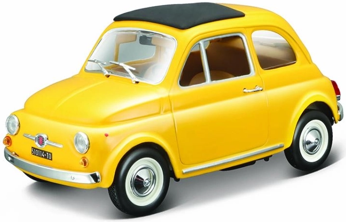 Bburago 1:24 Fiat 500 F 1965 Giallo