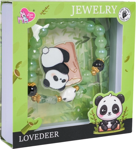 Set di gioielli per bambini Panda verde