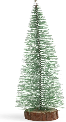 Mini albero di Natale artificiale con effetto neve, 30 cm