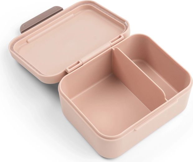 Done by Deer piccolo porta-merenda con forchettine Tiny farm – Rosa