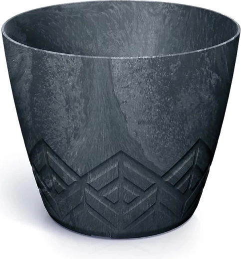 Vaso con effetto cemento, antracite, diametro 11,9 cm