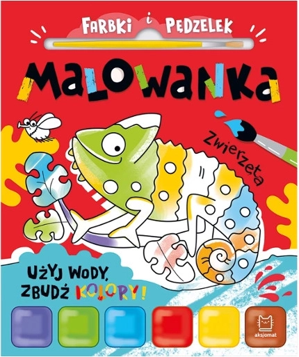 Album da colorare con acquerelli e pennello – Animaletti