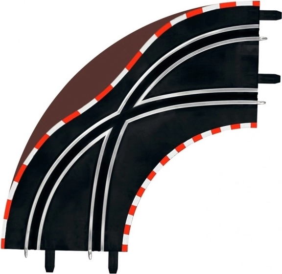 Incrocio in curva 1/90° per piste Carrera GO!!!, GO!!! Plus e Digital 143 (2 pz)