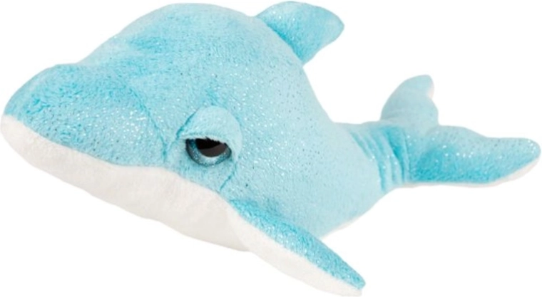 Delfino di peluche blu