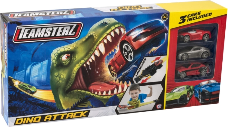 Teamsterz pista dinosauro + 3 macchinine