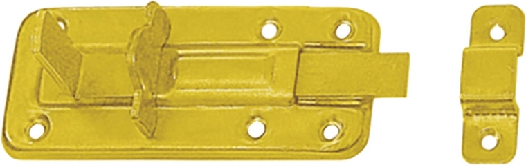 Catenaccio con sede per lucchetto 80 × 40 × 1,0 mm, acciaio zincato giallo