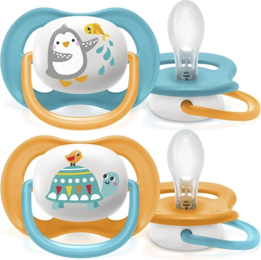 Philips Avent succhietto Ultra Air animaletti 6–18 mesi, per bambino, 2 pz