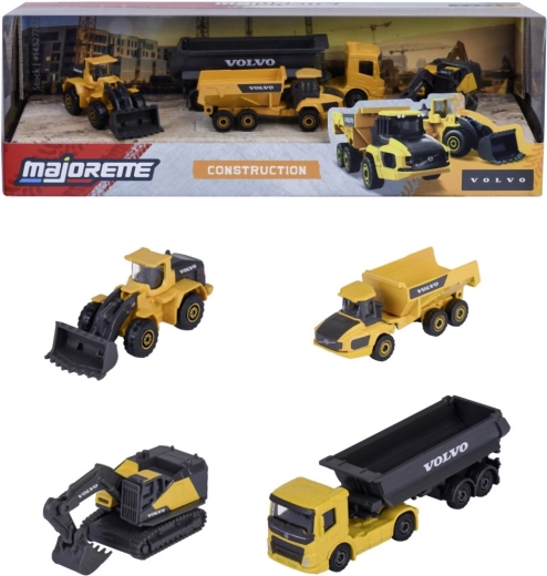 Majorette Volvo edition set regalo di veicoli da costruzione - 4 pezzi