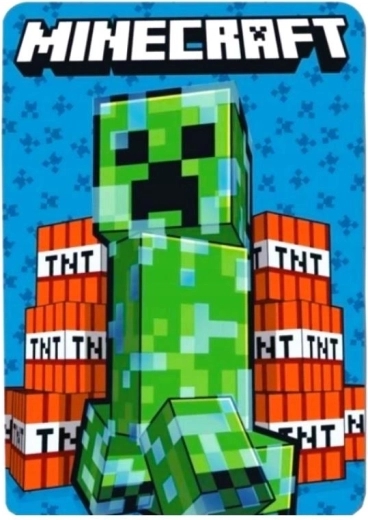 Coperta in pile Minecraft 100 × 140 cm - 1 pezzo
