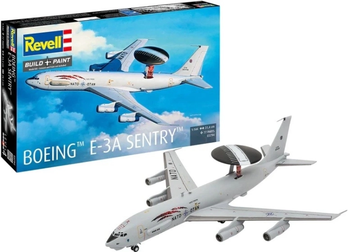 Modello in plastica dell’aereo Boeing E-3A Sentry 1:144