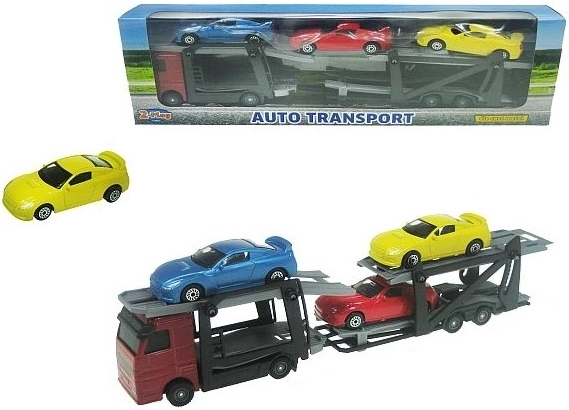 Camion trasportatore con 3 auto sportive