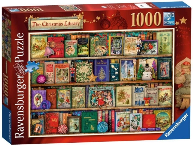 Puzzle Ravensburger Biblioteca di Natale 1000 pezzi