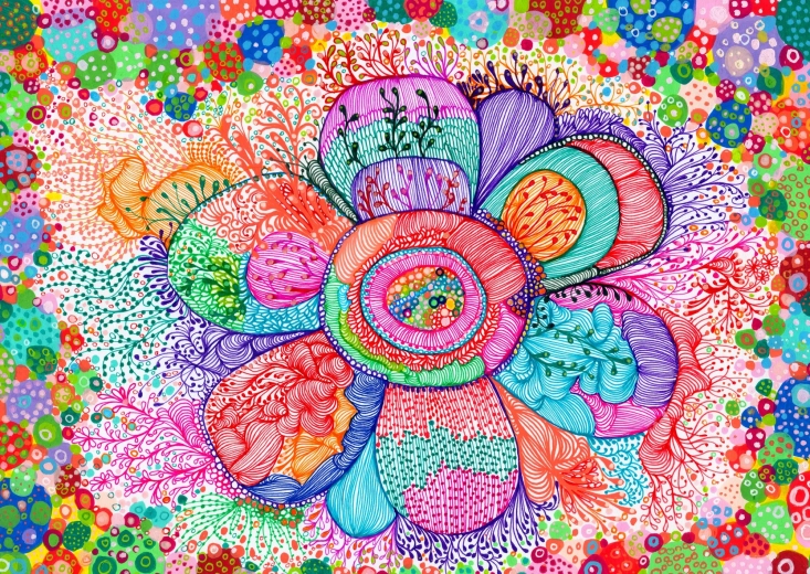 Puzzle Enjoy Ritmo floreale 1000 pezzi