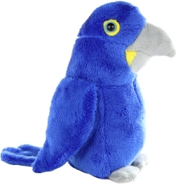 Pappagallo blu di peluche 16 cm