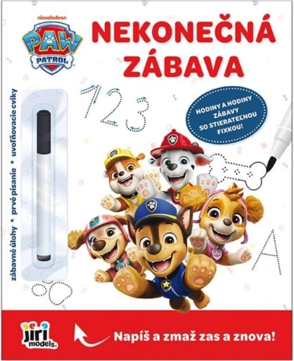 Paw Patrol - quaderno creativo cancellabile con pennarello