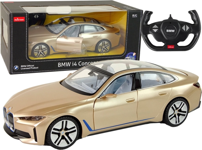 Auto RC BMW i4 Rastar 1:14 oro